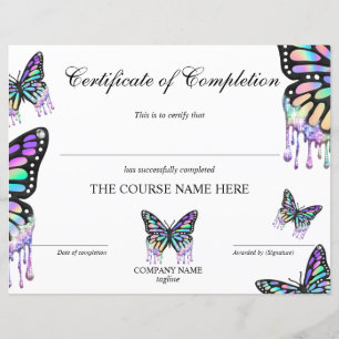 Certificate of Completion Award Course Completion