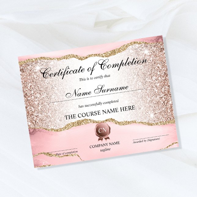 Certificate of Completion Award Course Completion (Creator Uploaded)