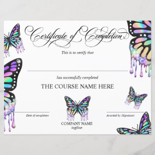 Certificate of Completion Award Course Completion