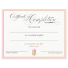 Certificate of Completion Award