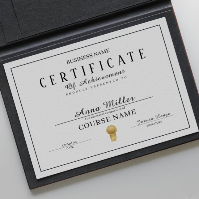 Certificate Of Completion Awards Black And White (Certificate Of Completion Awards Black And White)