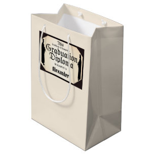 Certificate of Completion Graduation Medium Gift Bag