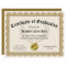 Certificate of Graduation Gold Customisable 8.5x11