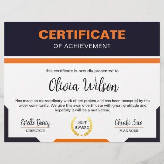 Certificate Template Flyer