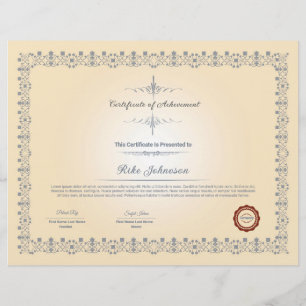 Certificate Template Flyer