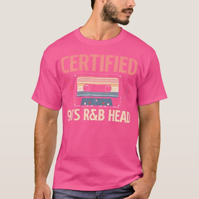 Certified 90S Rb Music Lover Head T-Shirt (Front)