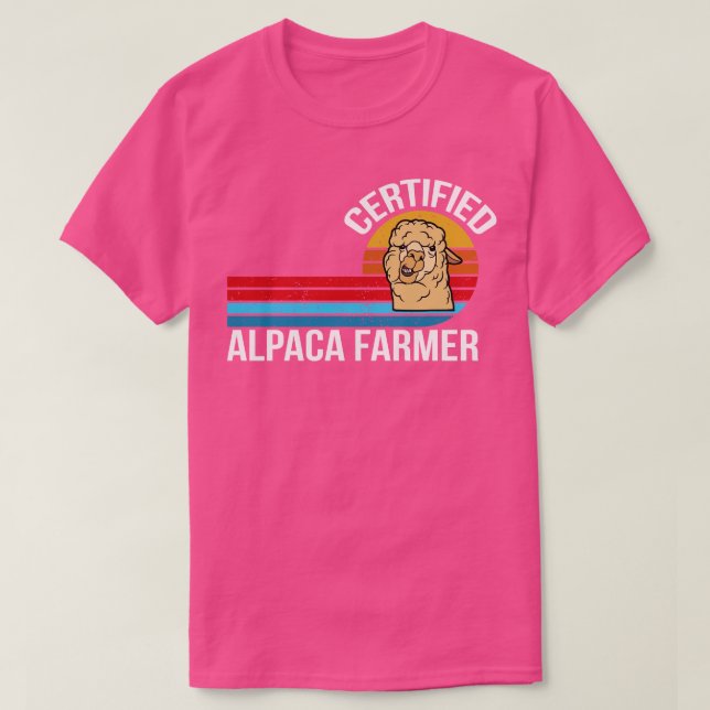 Certified Alpaca Farmer T-Shirt (Design Front)