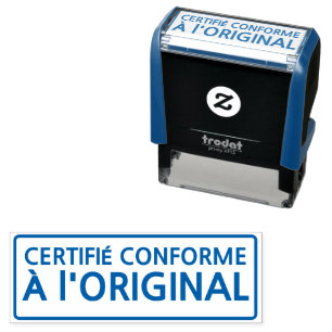 CERTIFIED AS ORIGINAL SELF-INKING STAMP