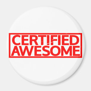 Certified Awesome Stamp Magnet