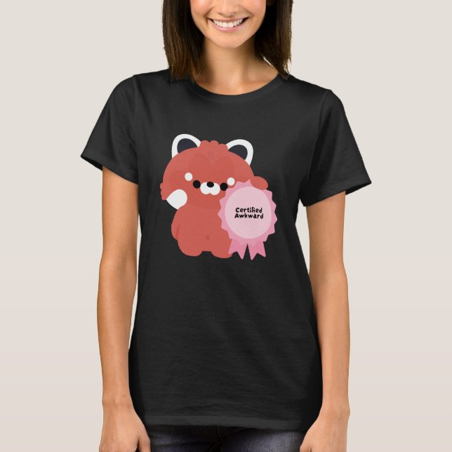 Certified Awkward Red Panda T-Shirt (Front)