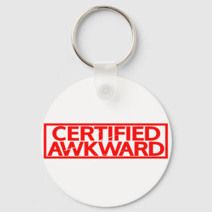 Certified Awkward Stamp Key Ring