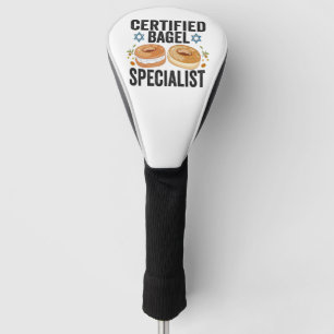 Certified Bagel Specialist Funny Jewish Hanukkah  Golf Head Cover