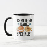 Certified Bagel Specialist Funny Jewish Hanukkah  Mug<br><div class="desc">hanukkah, passover, yiddish, chanukah, jewish, menorah, jew, gift, birthday, bagel</div>