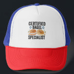 Certified Bagel Specialist Funny Jewish Hanukkah  Trucker Hat<br><div class="desc">hanukkah, passover, yiddish, chanukah, jewish, menorah, jew, gift, birthday, bagel</div>