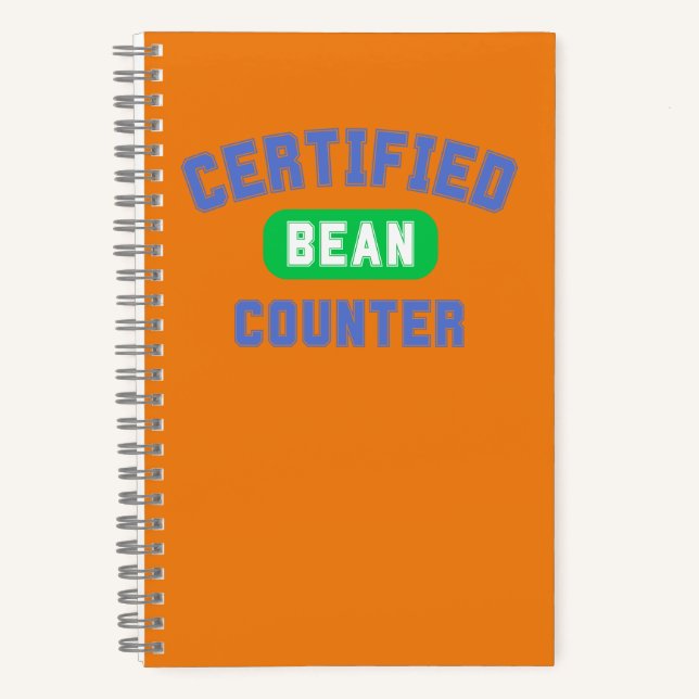Certified Bean Counter for Accountants Notebook (Front)