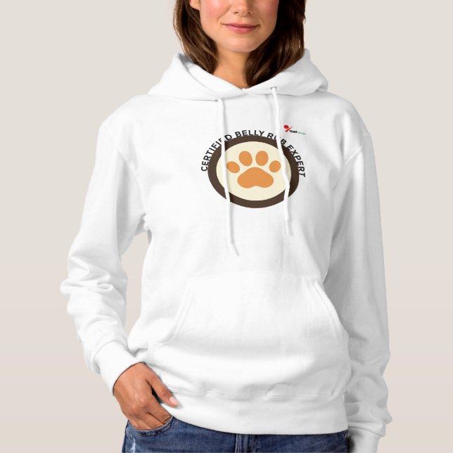Certified Belly Rub Expert – Funny Dog Lover Hoodie (Front)