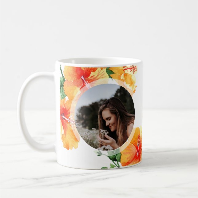 Certified Best Mum Ever One Photo Birthday Gift Coffee Mug (Left)