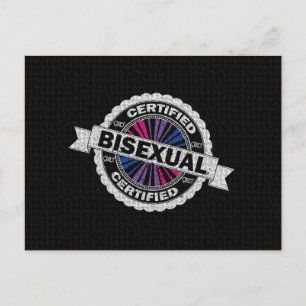 Certified Bisexual Pride Seal of Approval Postcard