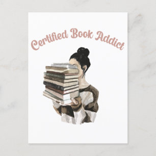 Certified Book Addict Postcard