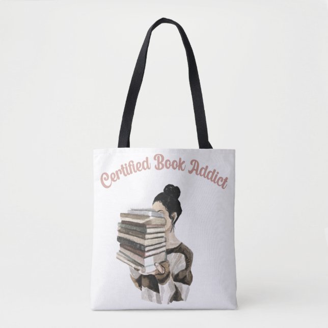 Certified Book Addict Tote Bag (Front)
