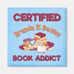Certified Brenda K Davies Book Addict Magnet