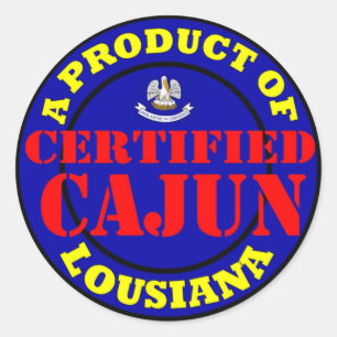 CERTIFIED CAJUN CLASSIC ROUND STICKER