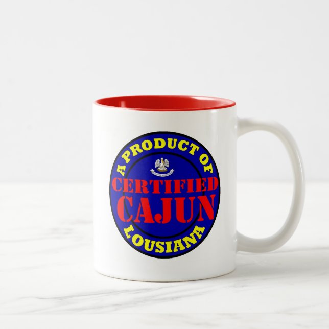 CERTIFIED CAJUN Two-Tone COFFEE MUG (Right)