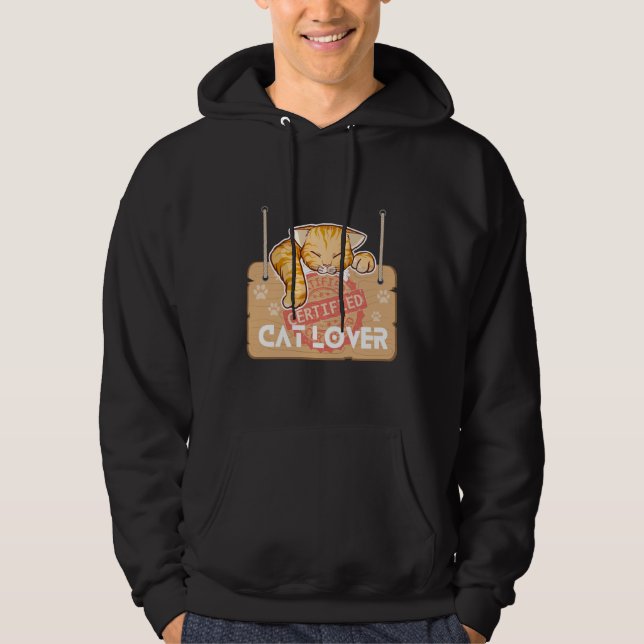 Certified Cat Lover Hoodie (Front)