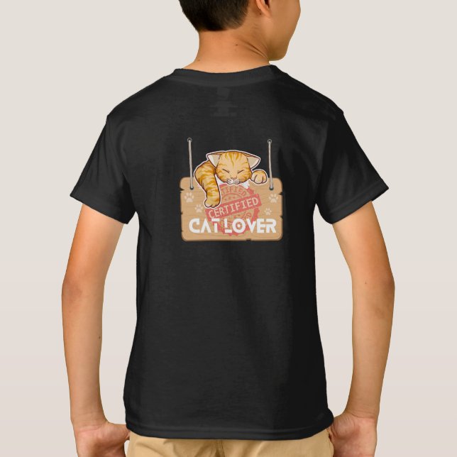 Certified Cat Lover T-Shirt (Back)