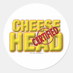 Certified CheeseHead Classic Round Sticker