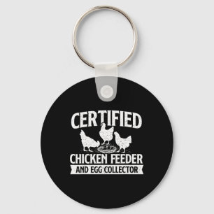Certified Chicken Feeder And Egg Collector - Chick Key Ring
