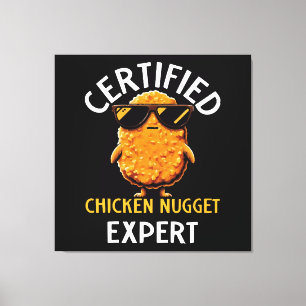 Certified Chicken Nugget Expert Canvas Print