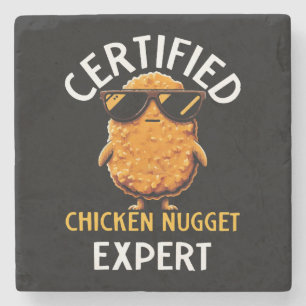 Certified Chicken Nugget Expert Stone Coaster