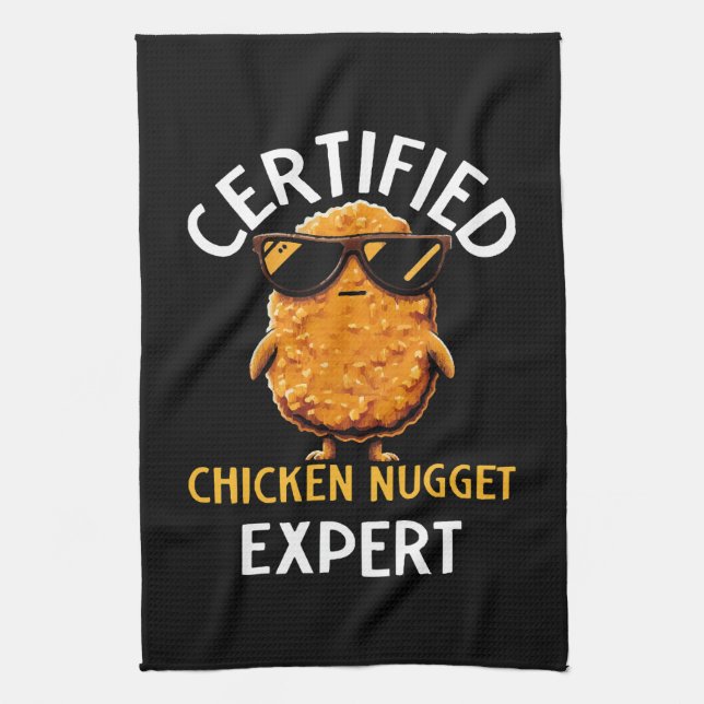  Certified Chicken Nugget Expert Tea Towel (Vertical)