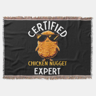 Certified Chicken Nugget Expert Throw Blanket