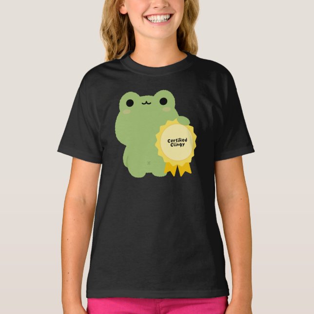 Certified Clingy Frog T-Shirt (Front)