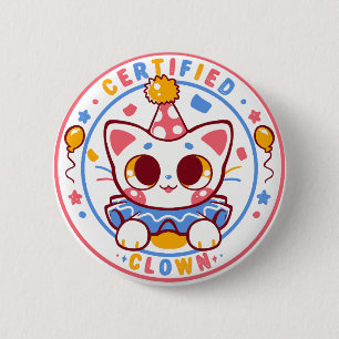 Certified Clown 6 Cm Round Badge