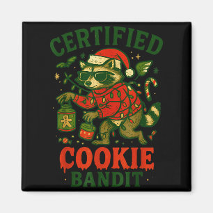 Certified Cookie Bandit, Funny Christmas Lights Ra Magnet