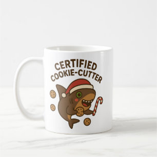 Certified Cookie-Cutter Funny Christmas Shark Pun Coffee Mug