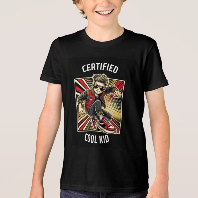 Certified Cool Kid  Tri-Blend Shirt (Front)
