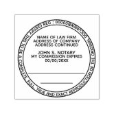 Certified copy notary public round black self inking stamp Zazzle