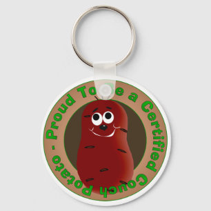 Certified Couch Potato Key Ring