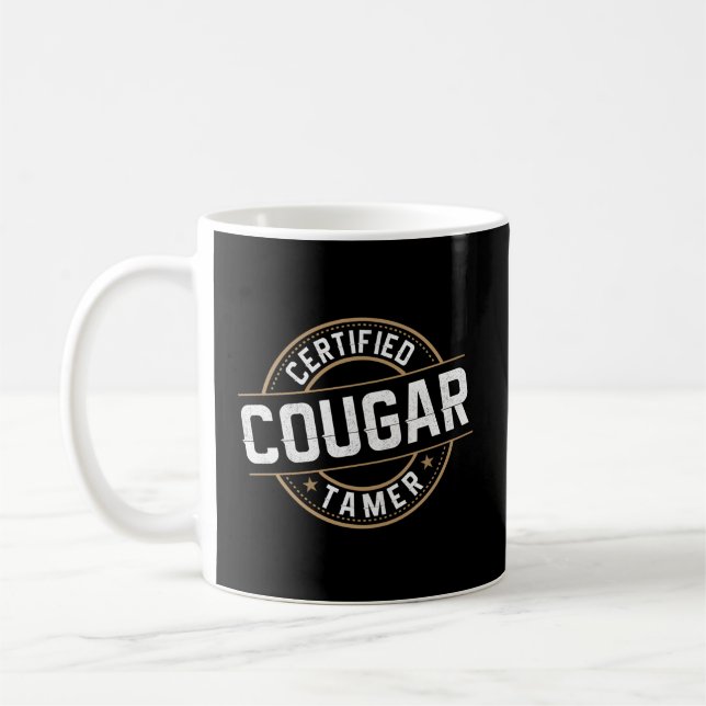 Certified Cougar Tamer Cougar Coffee Mug (Left)