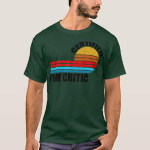 certified critic vintage retro job title T-Shirt