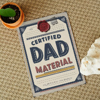Certified Dad Material Vintage Father’s Day