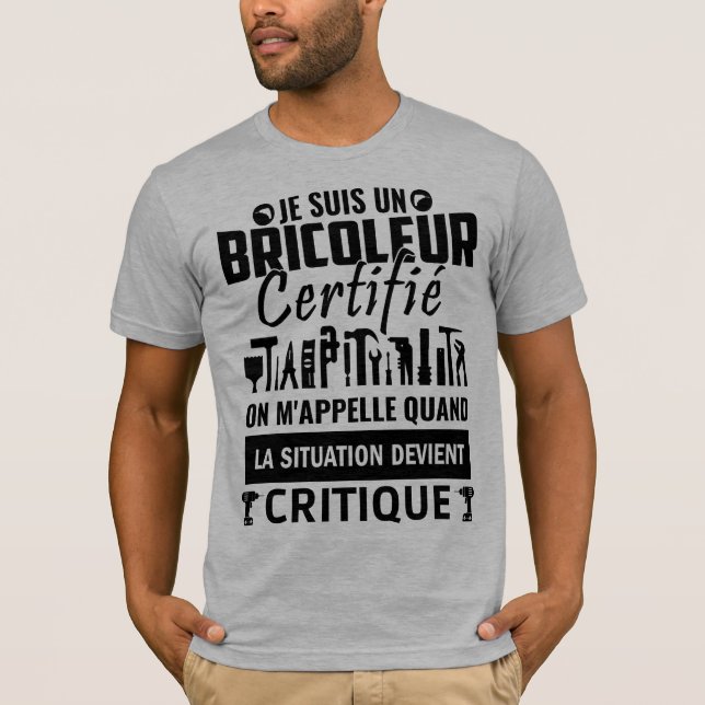 Certified DIY Humor 2 T-Shirt (Front)
