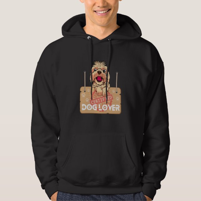 Certified Dog Lover Hoodie (Front)
