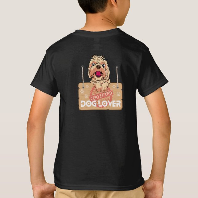 Certified Dog Lover  T-Shirt (Back)
