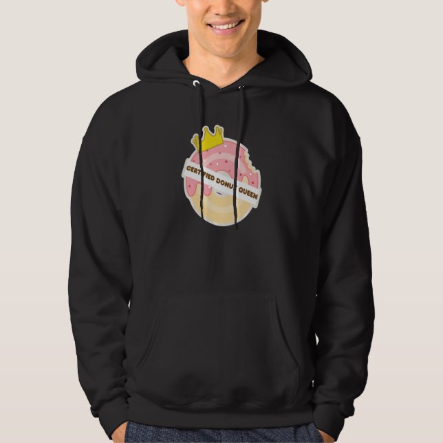 Certified Doughnut Queen Food Perfect Sweet Hoodie (Front)