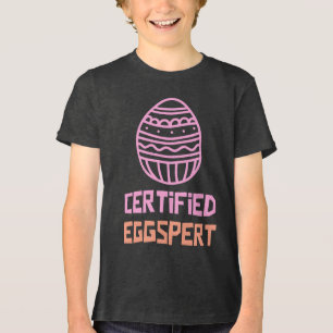 Certified Eggspert Kids Easter Shirt
